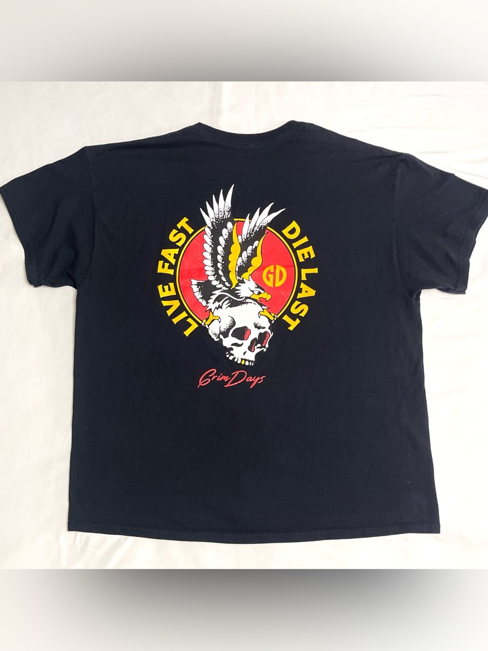 Skater Indie Short Sleeve T-Shirt by Grim Days Men’s XXL